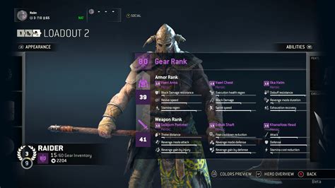 Heroic gear is no longer obtainable in the game, i leave this guide up for players who may have heroic gear before it was removed. Gear Stats for Warlord? : forhonor