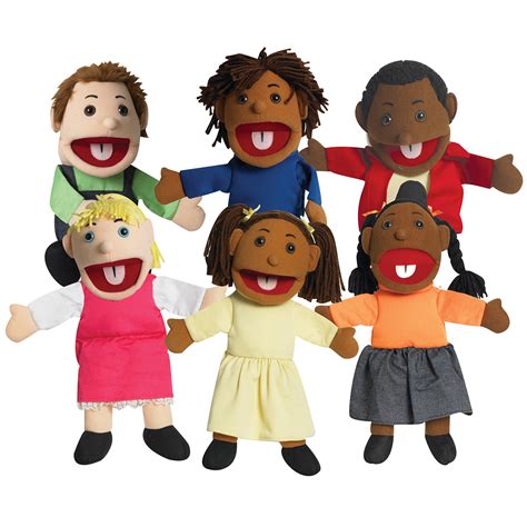 Children Puppets Set Of 6 Schools In