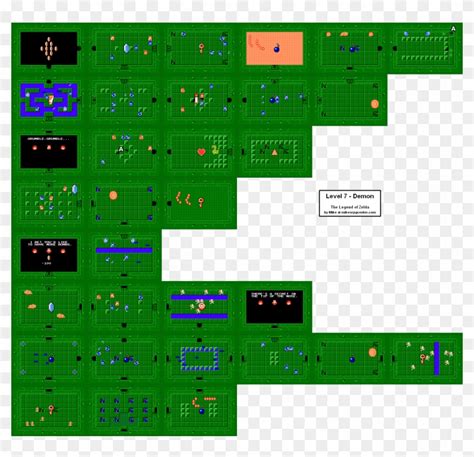 Download Level Map Of Level 5 Legend Of Zelda Clipart Png Download