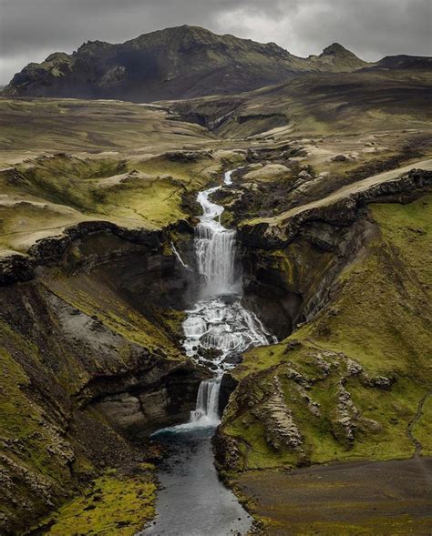 Double Layer Waterfall Action 😮 Beautiful Waterfalls Waterfall