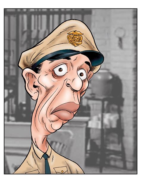 Don Knotts Barney Fife Mayberry Andy Griffith Show Caricature