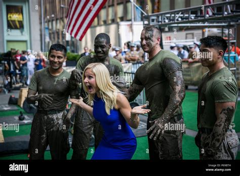 Marines With The 24th Marine Expeditionary Unit Pose With Anna Kooiman