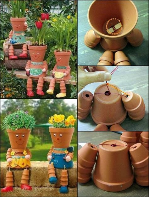 How To Make Clay Pot Flower Pe Clay Flower Pots Clay Pot Projects