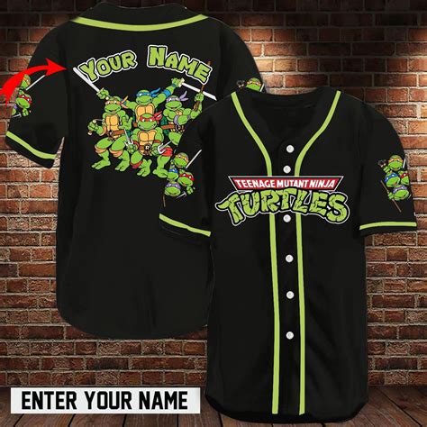 Personalized Teenage Mutant Ninja Turtles Baseball Jersey In 2022 Teenage Mutant Ninja