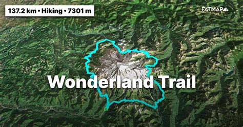 Wonderland Trail Outdoor Map And Guide Fatmap