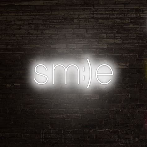 Smile Neon Sign Fully Customizeable Myneon