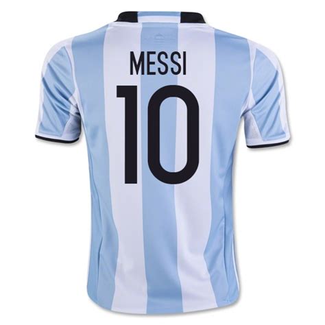 2016 17 Argentina Home Shirt Messi 10 Kids Ak0049 73397