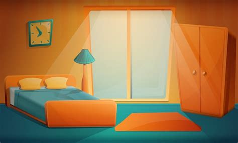 A Picture Of A Bedroom Cartoon Cartoon Bedroom 3d Model 69 Obj Ma