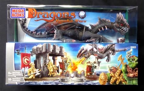 Mega Bloks Dragons Krystal Wars Sea Dragon Game New Pieces