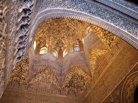 Muqarnas In The Alhambra Palace Granada Spain Moorish Architecture
