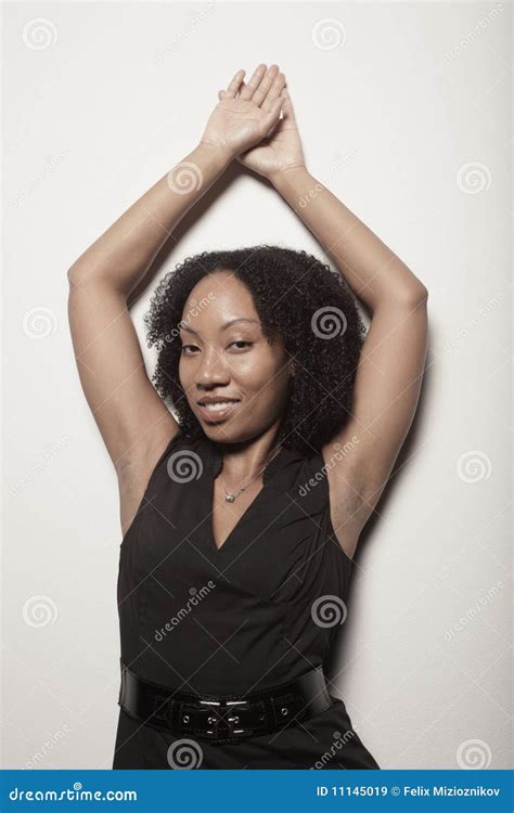 Woman Posing With Her Arms Above Her Head Royalty Free Stock Images Image 11145019