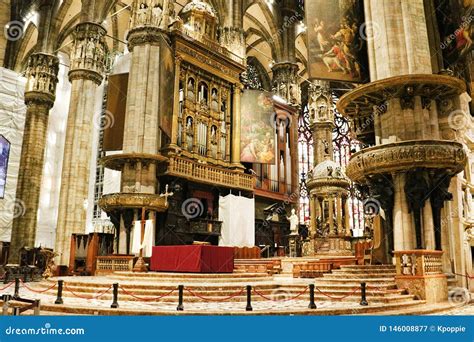Altar Of Milan Cathedral Italy Editorial Photography Image Of