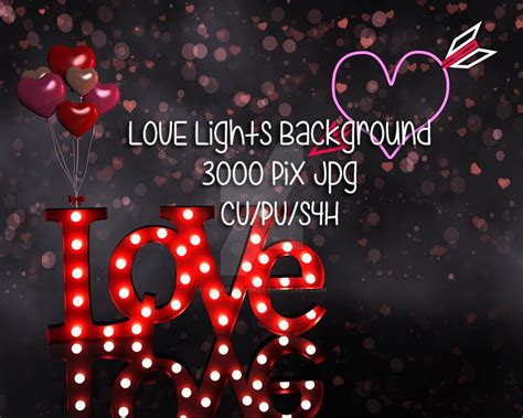 Love Lights Background By Calicodesigns On Deviantart