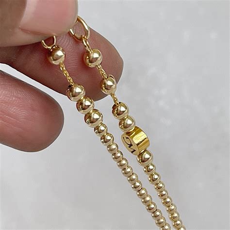 14k Yellow Gold Waist Beads Gold Belly Chain Plus Size Waist Bead