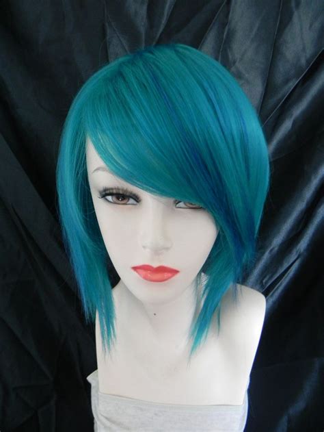On Sale Wild And Reckless Teal Short Straight A By Exandoh 62
