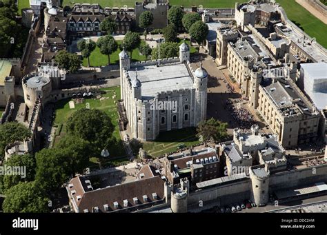 An Aerial View Of The Tower Of London Where The Royal Crown Jewels Are