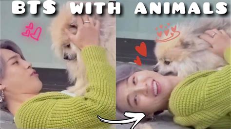 Bts With Animals Is The Cutest Thing Bts Loving Animal Youtube