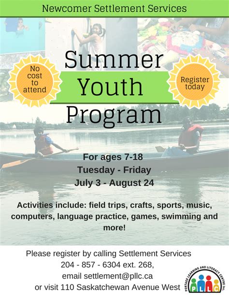 Summer Youth Program Portage Learning And Literacy Centre Providing