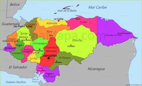 Mapa De Honduras Guao