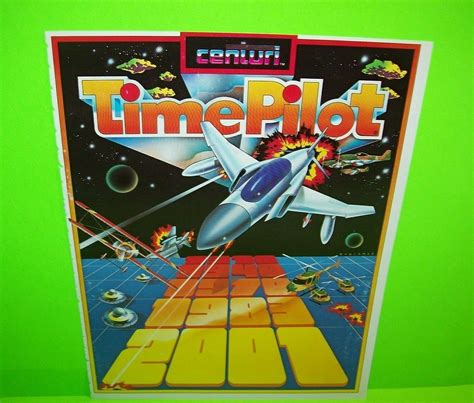 Time Pilot Arcade Flyer Space Age Centuri 1982 Original Video Game