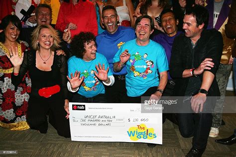 The Wiggles Pose With Special Guests Including Kate Cebrano Jimmy