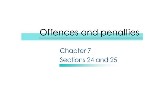 ppt offences and penalties powerpoint presentation free download id 6867687