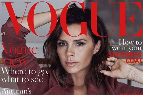 Victoria Beckham Covers October Vogue Victoria Beckham Makeup