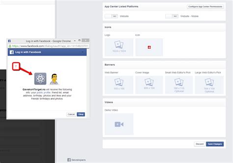 Click on the create new app button. Facebook App Developer Logo is gone? - Web Applications ...