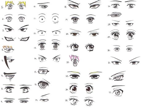 33 Manga And Anime Character Eye References Daily Anime Art