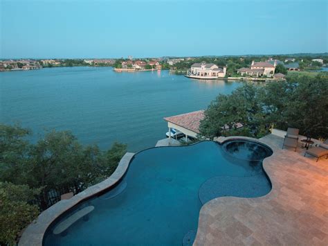 Horseshoe Bay Mediterranean Lakeside Home Contemporary Pool