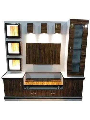 Brown Wall Mounted Wooden Lcd Tv Cabinet For Home At Rs 15000piece In