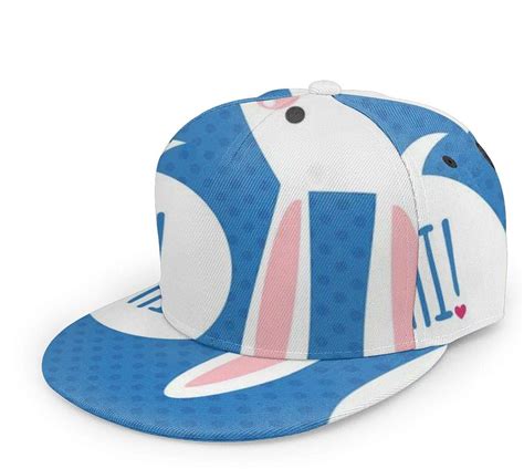 White Easter Rabbit Easter Bunny Unisex Baseball Cap