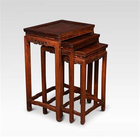 Nest Of Three Graduated Chinese Rosewood Tables Rosewood Table Table