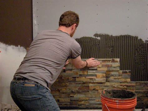 How To Install Stacked Stone Veneer Wall Tiles