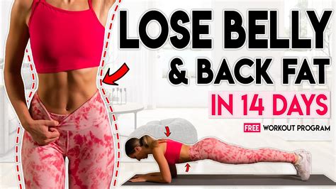 Lose Belly And Back Fat In Days Free Home Workout Program