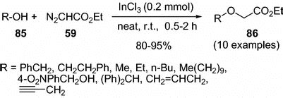 Indium Iii Chloride Catalyzed Reaction Of Ethyl Diazoacetate With