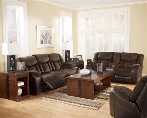 Tafton Java Contemporary Java Leather Living Room Set Cheap Living