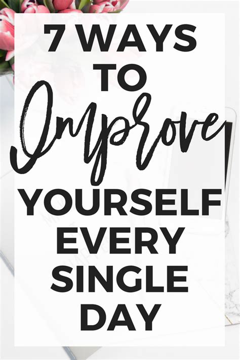 how to improve yourself every day erin gobler improve yourself self help self improvement