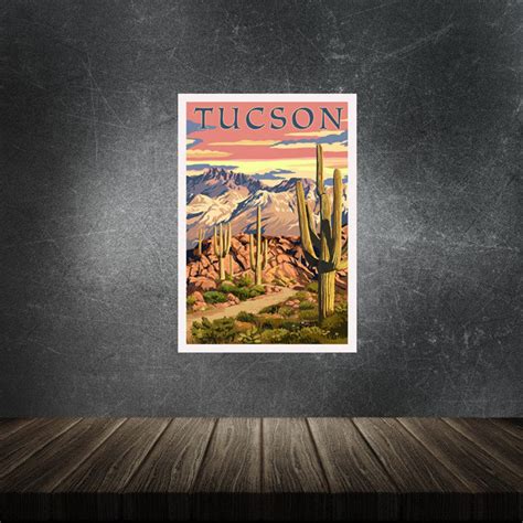 Tucson Poster Tucson Arizona Usa Print Room Home Wall Decor Etsy