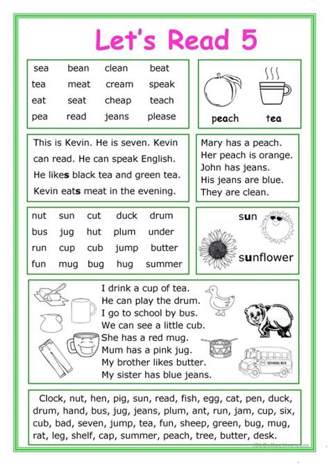 Teaching To Read Worksheets Worksheetsday