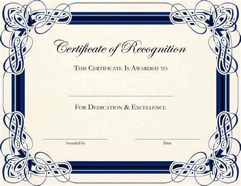Free Printable Certificate Templates Find A Design That You Like From