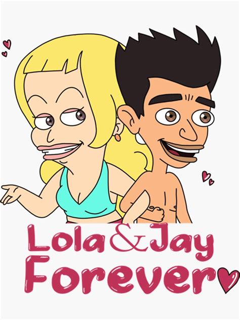 Big Mouth Lola And Jay Valentine’s Day Edition Classic Sticker By Effronzhruyt Redbubble