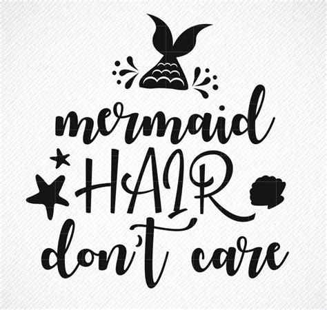 mermaid hair don t care svg mermaid hair don t care etsy