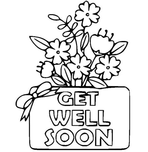 Get Well Soon Flowers Coloring Page Download Print Or Color Online