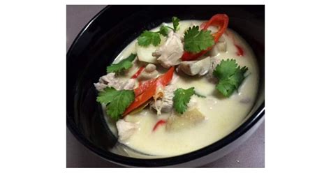 Reduce heat to medium and simmer for 10 minutes until mushroom are tender. Tom Kha Gai (Chicken&Coconut Soup) by MarkViskovich. A Thermomix ® recipe in the category Soups ...