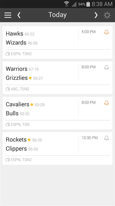 The official site of the national basketball association. Basketball NBA Schedule, Live Scores, & Stats - Android ...