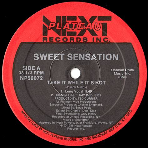 Take It While Its Hot Vinyl 1988 Electronic Sweet Sensation