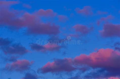 Blue Sky And Pink Clouds Stock Image Image Of Common 152048455