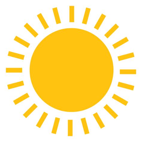 Icono de rayos de línea grande de sol - Descargar PNG/SVG transparente png image