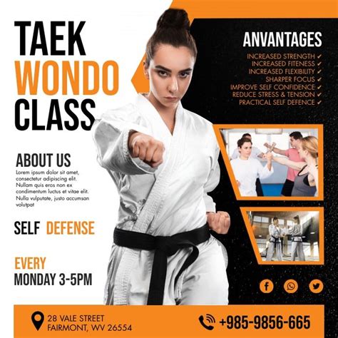 Customize 960 Karate Poster Templates Taekwondo Taekwondo Classes Karate Banner